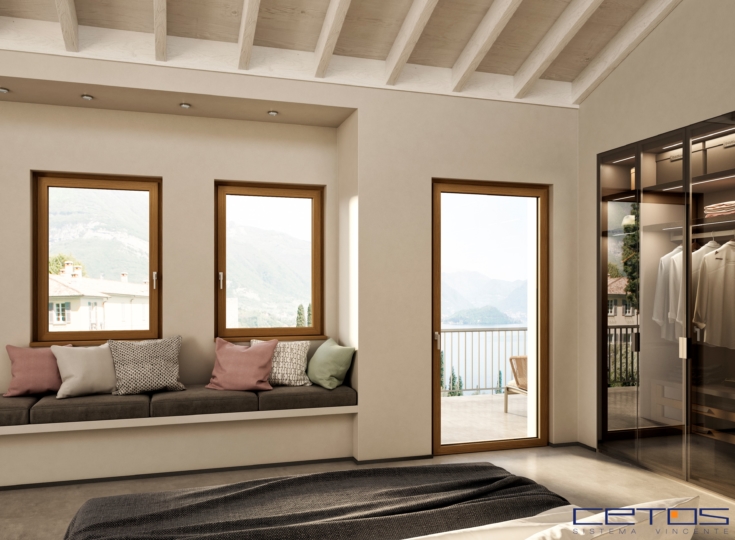 FINESTRE E PORTE FINESTRE IN PVC TINTA LEGNO