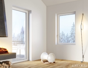 Finestre a battente in PVC e in PVC e alluminio
