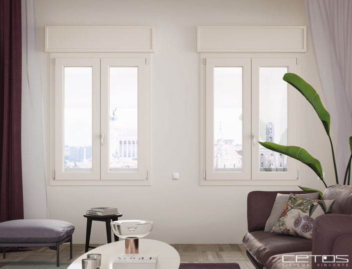 FINESTRE PVC MELISSA CON CASSONETTO PER TAPPARELLE CETOS